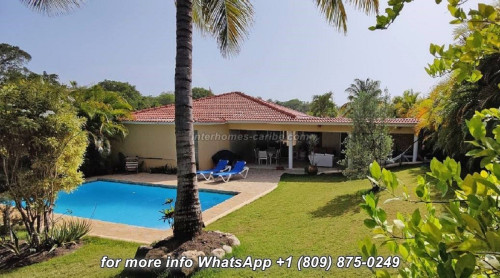 thumbnail for NEW REDUCED OFFER -  SOSUA: 2-BEDROOM VILLA PLUS GUEST STUDIO IN BEST RESIDENTIAL COMPLEX