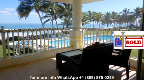 thumbnail for SOLD - CABARETE: FIRST-LINE ON THE BEACH, EXCLUSIVE 2-BEDROOM APARTMENT