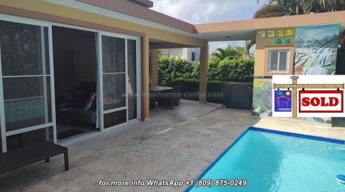 thumbnail for S O L D - SOSUA: A COZY AND SECURE RETREAT - 2-BEDROOM VILLA WITH PRIVATE POOL