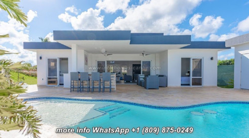 photos for SOSUA: STUNNING MODERN 2-BEDROOM VILLA WITH HUGE OUTDOOR TERRACE