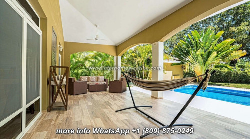 photos for NOT AVAILABLE - SOSUA: MOVE-IN 4-BEDROOM VILLA WITH LARGE COVERED TERRACE AND POOL