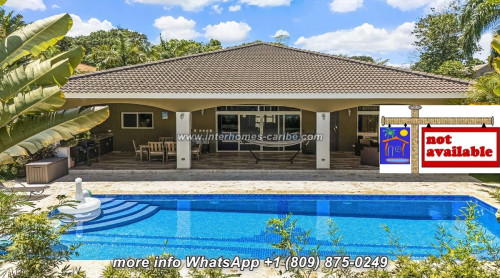 thumbnail for NOT AVAILABLE - SOSUA: MOVE-IN 4-BEDROOM VILLA WITH LARGE COVERED TERRACE AND POOL